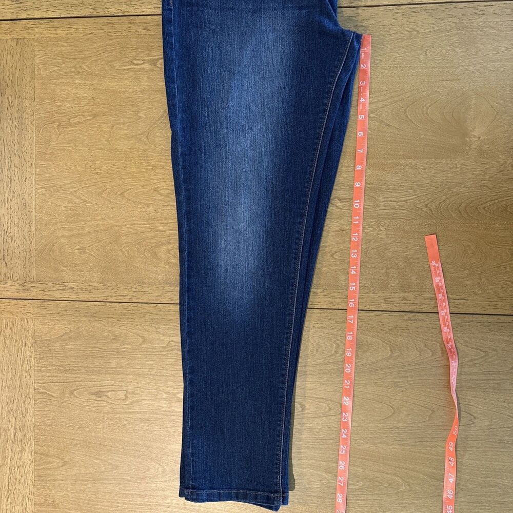 Curve Appeal Jeans Women's Sz 14/32 Stretch Dark Wash Normcore Cute Trendy - Picture 7 of 7